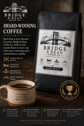 Award-wining Dark roast coffee small batch grounds