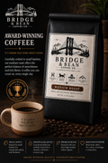 Award-winning Medium roast coffee small batch whole bean